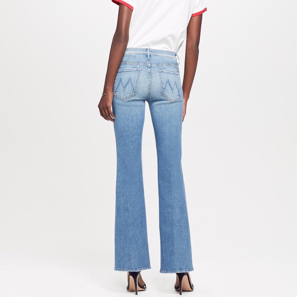 NWT Mother Denim The Weekender Flare Stretch Jeans in Shoot To Thrill 26, 27 - Picture 4 of 16
